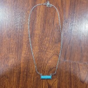 Elegant Silver and Turquoise Necklace